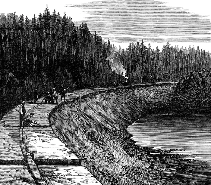 Framed Print : Sketches on the Canadian Pacific railway line, 1883. Creator: William James Palmer Framed Print : Sketches on the Canadian Pacific railway line, 1883. Creator: William James Palmer
