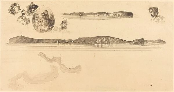 Sketches on the Coast Survey Plate, 1854  /  1855. Creator: James Abbott McNeill Whistler