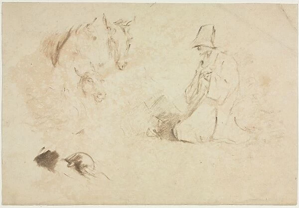 Sketches: Figures and Animals. Creator: Thomas Gainsborough (British, 1727-1788)