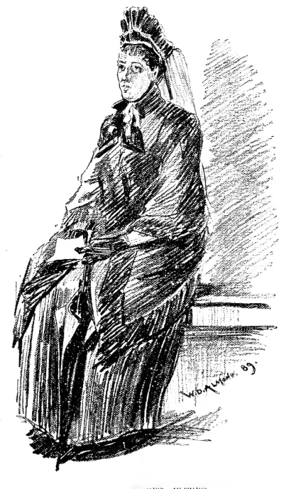 Framed Print : Sketches at the General Register Office, Somerset House: The Widow's Pension, 1890 Framed Print : Sketches at the General Register Office, Somerset House: The Widow's Pension, 1890