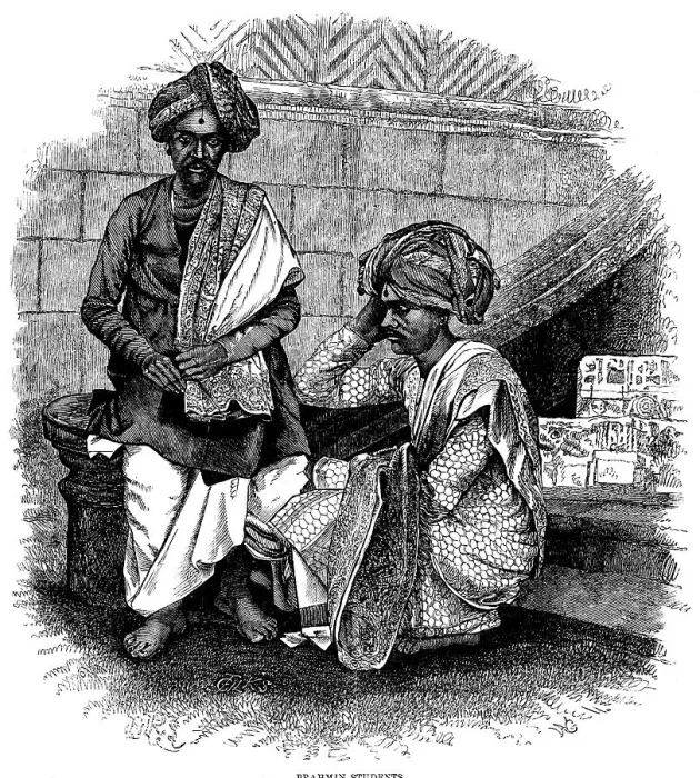 Framed Print : Sketches in India - Brahmin Students, 1858. Creator: Unknown Framed Print : Sketches in India - Brahmin Students, 1858. Creator: Unknown