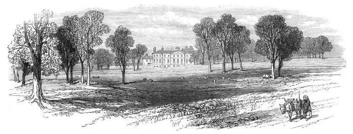 Framed Print : Sketches from Ireland: Balrath, County Meath, the seat of Mr. Nicholson, 1870. Creator: Unknown