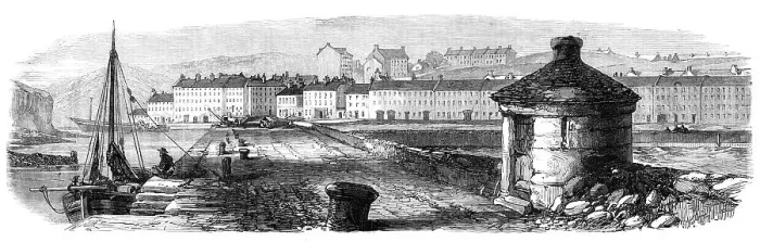 Framed Print : Sketches from Ireland: deserted wharfs and warehouses of Westport, 1870. Creator: Unknown Framed Print : Sketches from Ireland: deserted wharfs and warehouses of Westport, 1870. Creator: Unknown