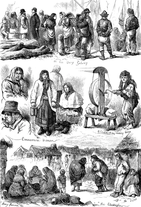 Framed Print : Sketches In Ireland: at Galway, 1880. Creator: Unknown Framed Print : Sketches In Ireland: at Galway, 1880. Creator: Unknown