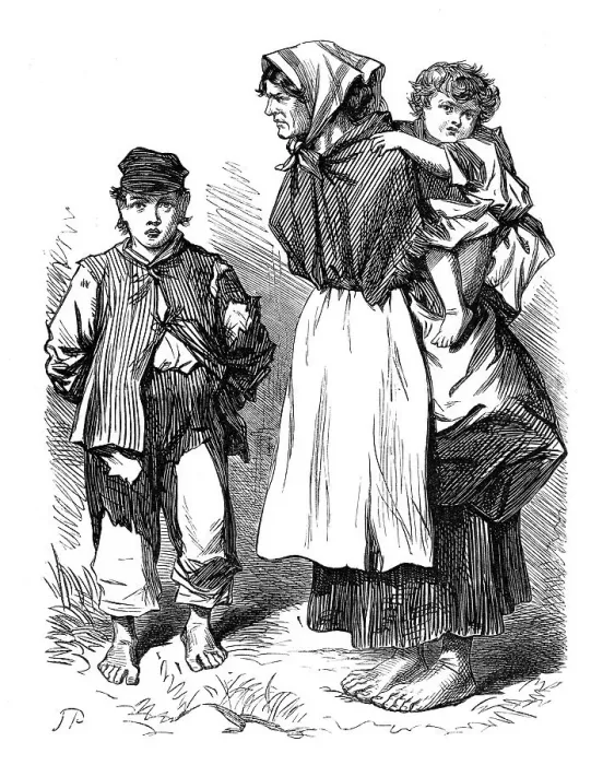 Framed Print : Sketches from Ireland: inhabitants of a bog village, near Castlereagh, 1870. Creator: Unknown Framed Print : Sketches from Ireland: inhabitants of a bog village, near Castlereagh, 1870. Creator: Unknown