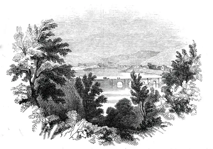 Framed Print : Sketches in Ireland - Newport-Mayo, 1845. Creator: Unknown Framed Print : Sketches in Ireland - Newport-Mayo, 1845. Creator: Unknown