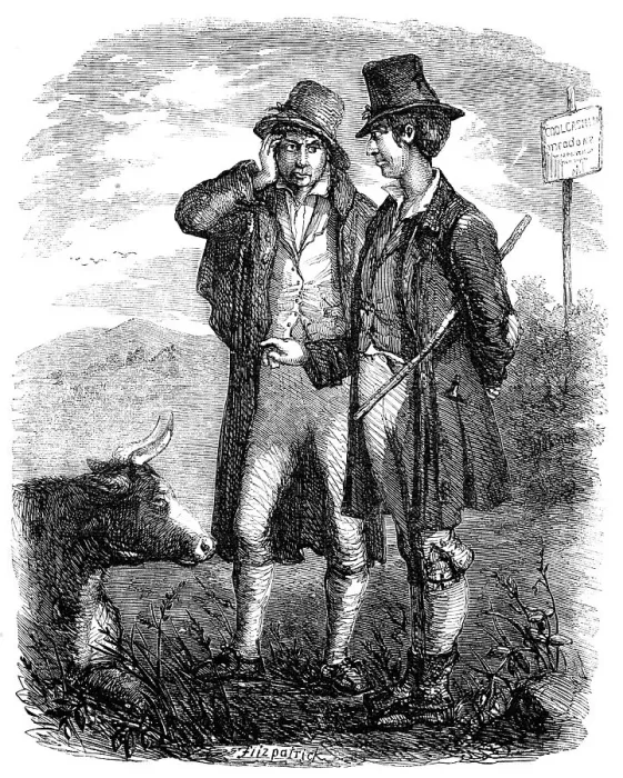 Framed Print : Sketches of Irish Character - The Irish Cow Doctor - drawn by E. Fitzpatrick, 1857. Creator: Unknown. Sketches of Irish Character - The Irish Cow Doctor - drawn by E. Fitzpatrick, 1857. Creator: Unknown Framed Print : Sketches of Irish Character - The Irish Cow Doctor - drawn by E. Fitzpatrick, 1857. Creator: Unknown. Sketches of Irish Character - The Irish Cow Doctor - drawn by E. Fitzpatrick, 1857. Creator: Unknown