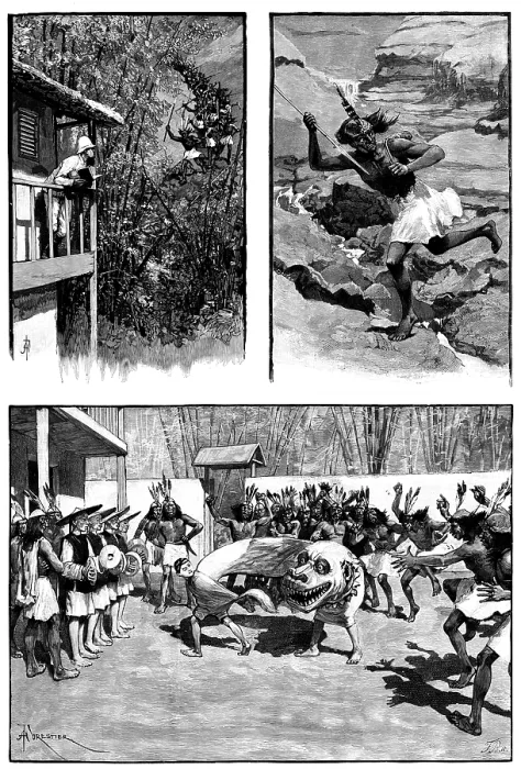 Framed Print : Sketches in the island of Formosa, 1890. Creator: F. P Framed Print : Sketches in the island of Formosa, 1890. Creator: F. P