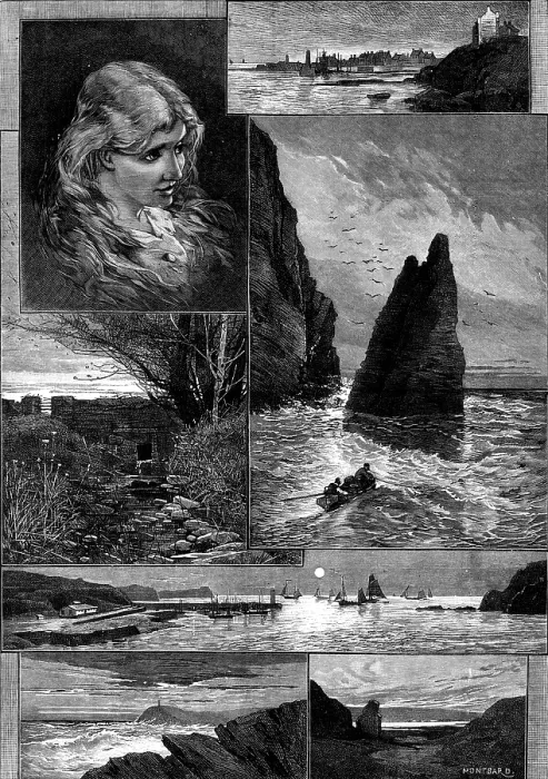 Framed Print : Sketches in the Isle of Man, 1881. Creator: George Montbard Framed Print : Sketches in the Isle of Man, 1881. Creator: George Montbard