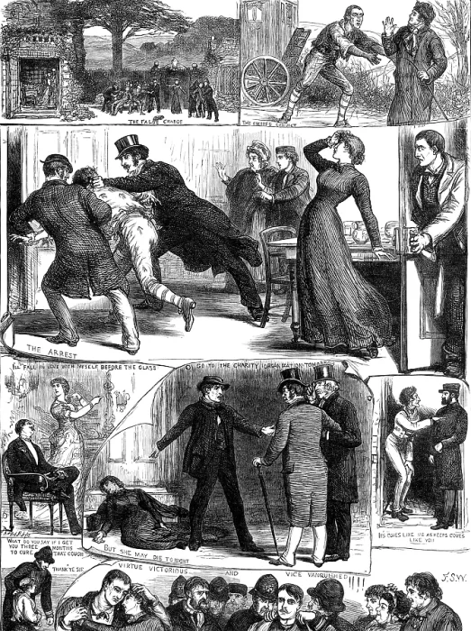 Framed Print : Sketches from the 'Lights O London' at the Princess's Theatre, 1881 Framed Print : Sketches from the 'Lights O London' at the Princess's Theatre, 1881
