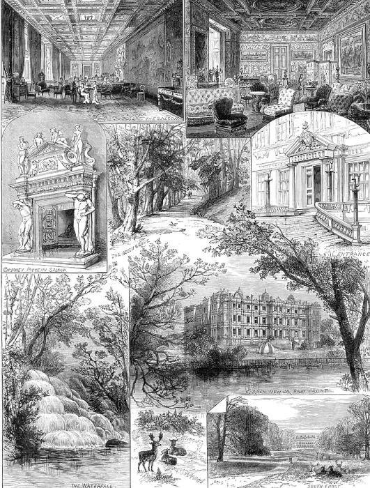 Framed Print : Sketches at Longleat, seat of the Marquis of Bath, 1881 Creator: Unknown