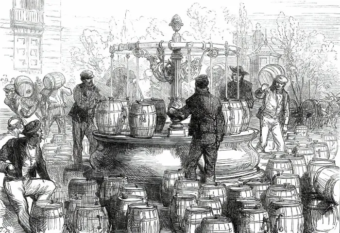 Framed Print : Sketches in Madrid: the Water Supply of Madrid, 1876. Creator: C.R Framed Print : Sketches in Madrid: the Water Supply of Madrid, 1876. Creator: C.R