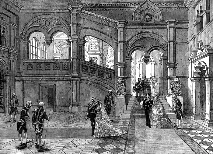 Framed Print : Sketches in Moscow, by our special artist: staircase in the ancient part of the Kremlin, 1874. Creator: Unknown Framed Print : Sketches in Moscow, by our special artist: staircase in the ancient part of the Kremlin, 1874. Creator: Unknown