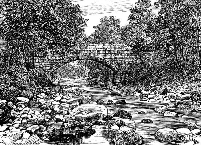 Framed Print : Sketches in Nidderdale, Yorkshire: Bridge over How Stean Beck, 1883. Creator: Unknown Framed Print : Sketches in Nidderdale, Yorkshire: Bridge over How Stean Beck, 1883. Creator: Unknown