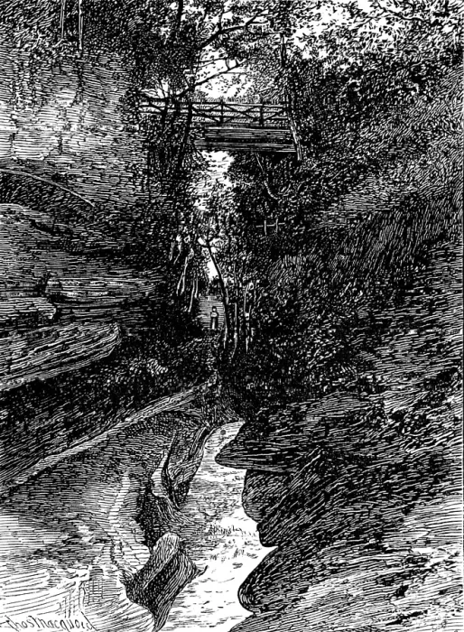 Framed Print : Sketches in Nidderdale, Yorkshire: Gorge of How Stean Beck, 1883. Creator: Unknown Framed Print : Sketches in Nidderdale, Yorkshire: Gorge of How Stean Beck, 1883. Creator: Unknown