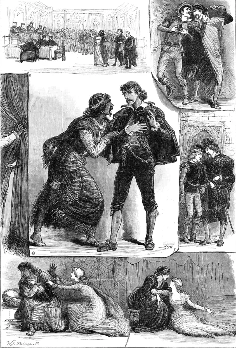 Framed Print : Sketches from 'Othello, ' at the Lyceum Theatre, 1881. Creator: William James Palmer Framed Print : Sketches from 'Othello, ' at the Lyceum Theatre, 1881. Creator: William James Palmer