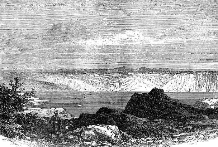 Framed Print : Sketches from Palestine: the Sea of Galilee, 1874. Creator: Unknown Framed Print : Sketches from Palestine: the Sea of Galilee, 1874. Creator: Unknown