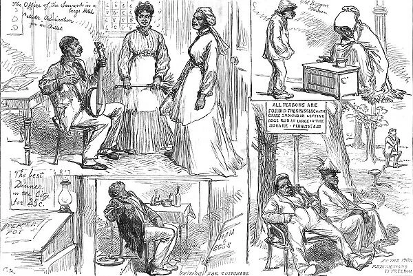 Sketches in Philadelphia, by our special artists, 1876. Creator: Unknown