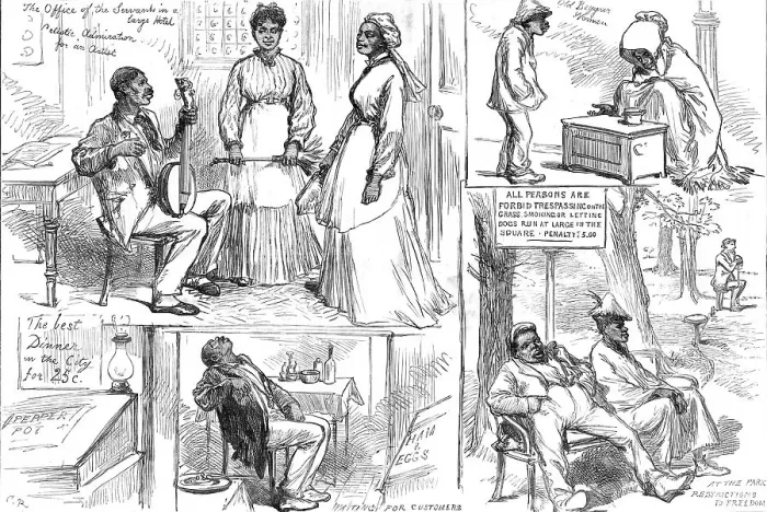Framed Print : Sketches in Philadelphia, by our special artists, 1876. Creator: Unknown Framed Print : Sketches in Philadelphia, by our special artists, 1876. Creator: Unknown