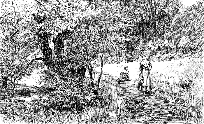 Framed Print : Sketches from the Picture Exhibitions: 'In Peaceful Days', Yeend King - Royal Academy, 1890. Creator: Unknown Framed Print : Sketches from the Picture Exhibitions: 'In Peaceful Days', Yeend King - Royal Academy, 1890. Creator: Unknown