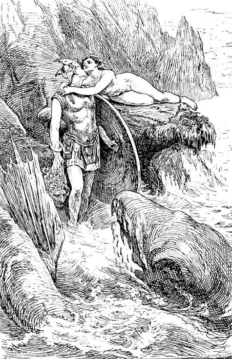 Framed Print : Sketches from the Picture Exhibitions: 'Perseus', C. N. Kennedy - New Gallery, 1890. Creator: Carl Hentschel Framed Print : Sketches from the Picture Exhibitions: 'Perseus', C. N. Kennedy - New Gallery, 1890. Creator: Carl Hentschel