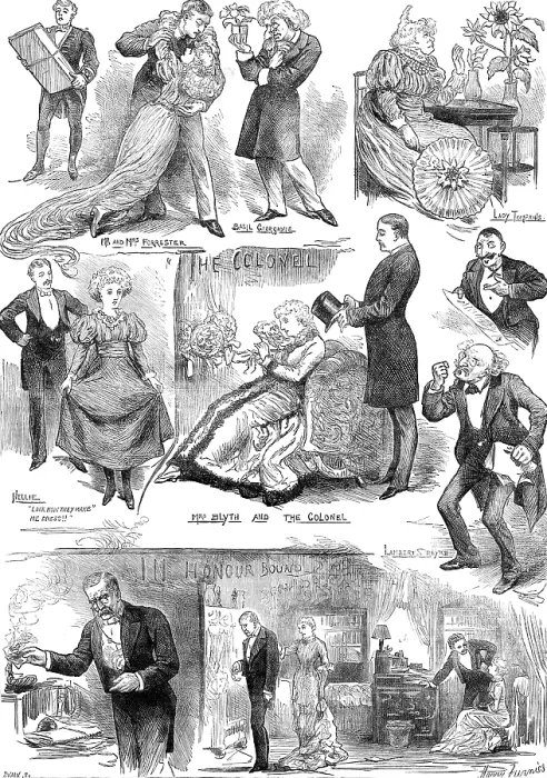 Framed Print : Sketches at the Prince of Wales Theatre, 1881. Creator: Joseph Swain. Sketches at the Prince of Wales Theatre, 1881. Creator: Joseph Swain Framed Print : Sketches at the Prince of Wales Theatre, 1881. Creator: Joseph Swain. Sketches at the Prince of Wales Theatre, 1881. Creator: Joseph Swain