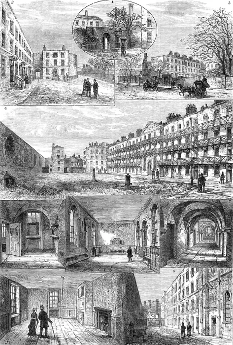 Framed Print : Sketches of the Queen's Bench Prison, 1880. Creator: Unknown Framed Print : Sketches of the Queen's Bench Prison, 1880. Creator: Unknown