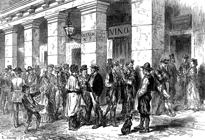 Framed Print : Sketches in Spain: a Federal Republican Guard, Madrid, 1873. Creator: E. Jouard Framed Print : Sketches in Spain: a Federal Republican Guard, Madrid, 1873. Creator: E. Jouard