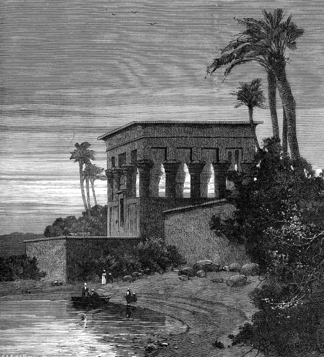 Framed Print : Sketches on the Upper Nile: Philae, 1883. Creator: Unknown Framed Print : Sketches on the Upper Nile: Philae, 1883. Creator: Unknown