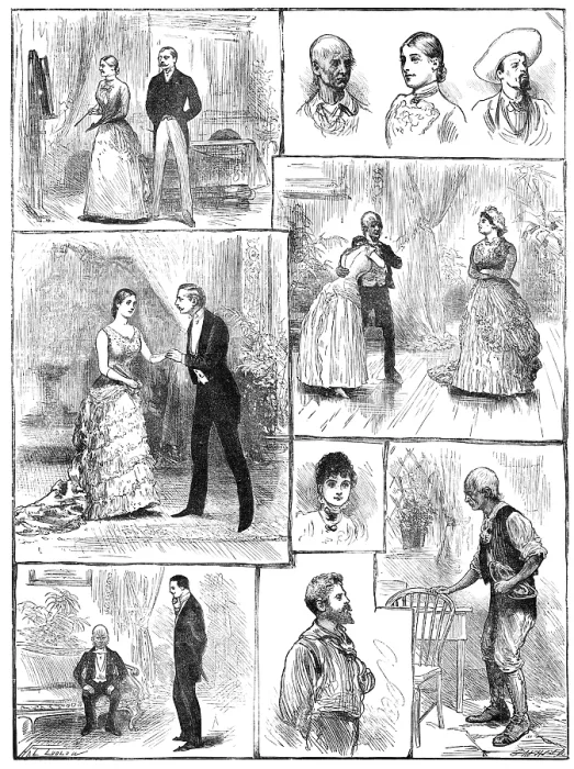 Framed Print : Sketches from 'Young Folks Ways, ' at the St. James's Theatre, 1883. Creator: Unknown. Sketches from 'Young Folks Ways, ' at the St Framed Print : Sketches from 'Young Folks Ways, ' at the St. James's Theatre, 1883. Creator: Unknown. Sketches from 'Young Folks Ways, ' at the St