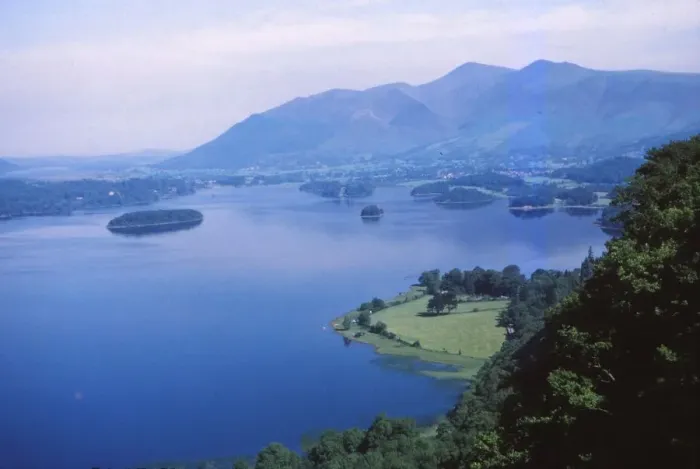 Framed Print : Skiddaw and Derwentwater from Lodore, Cumbria, England, 20th century. Artist: CM Dixon Framed Print : Skiddaw and Derwentwater from Lodore, Cumbria, England, 20th century. Artist: CM Dixon