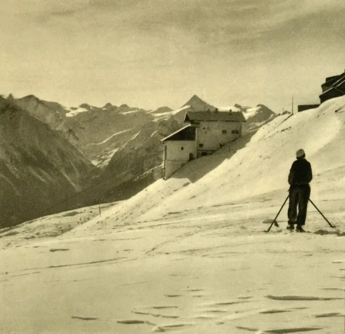 Framed Print : Skiing on the Schmittenhohe, Austria, c1935. Creator: Unknown Framed Print : Skiing on the Schmittenhohe, Austria, c1935. Creator: Unknown