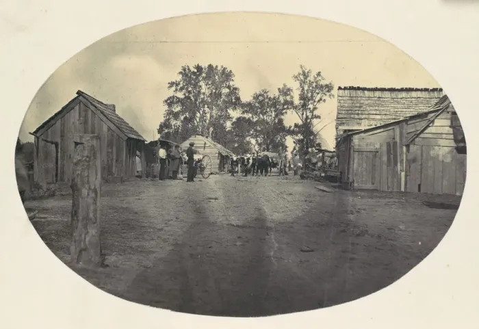 Framed Print : Skipwiths Landing, Mississippi River, ca. 1864. Creator: Unknown Framed Print : Skipwiths Landing, Mississippi River, ca. 1864. Creator: Unknown