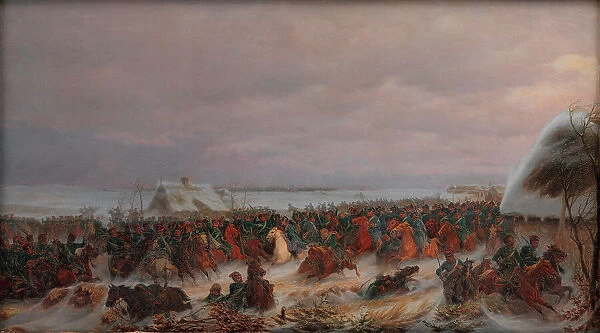 The Skirmish at Vorbasse February the 29th, 1864, 1877. Creator: Jorgen Sonne