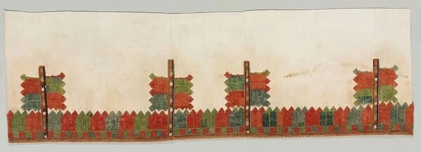 Skirt Border and Sleeve, 1700s. Creator: Unknown