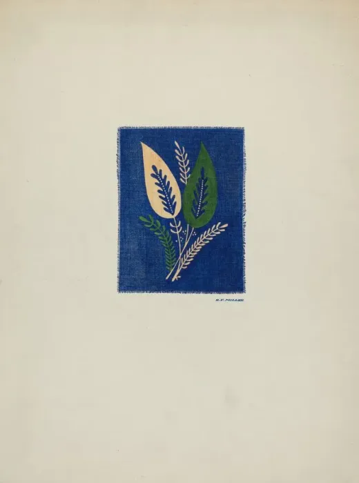 Framed Print : Detail of Skirt Design, c. 1940. Creator: Randolph F Miller Framed Print : Detail of Skirt Design, c. 1940. Creator: Randolph F Miller