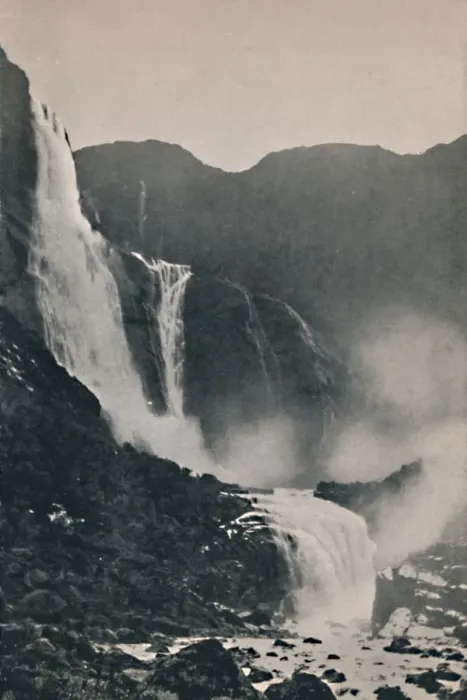 Framed Print : The Skjeggedal Falls, 1914. Creator: Unknown Framed Print : The Skjeggedal Falls, 1914. Creator: Unknown