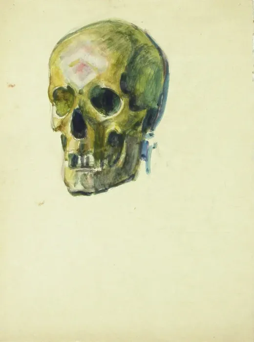 Framed Print : Skull, c1910s. Creator: Verner Thome Framed Print : Skull, c1910s. Creator: Verner Thome