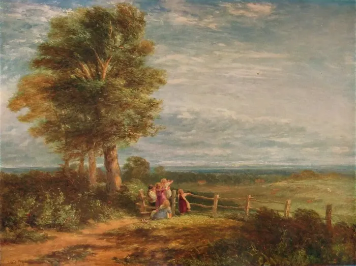 Framed Print : The Skylark, 1849. Artist: David Cox the elder Framed Print : The Skylark, 1849. Artist: David Cox the elder