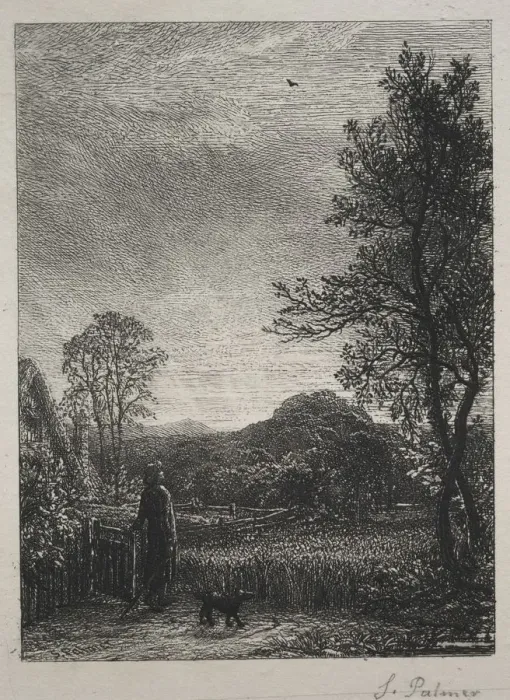 Framed Print : The Skylark, 1850. Creator: Samuel Palmer (British, 1805-1881) Framed Print : The Skylark, 1850. Creator: Samuel Palmer (British, 1805-1881)