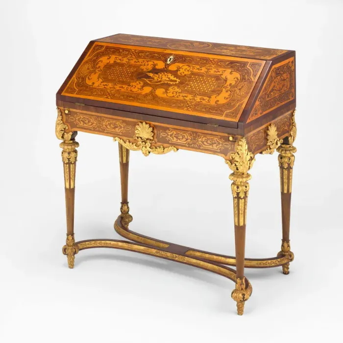Framed Print : Slant-Front Desk, Germany, c. 1720. Creator: Attributed to Heinrich Ludwig Rohde Framed Print : Slant-Front Desk, Germany, c. 1720. Creator: Attributed to Heinrich Ludwig Rohde