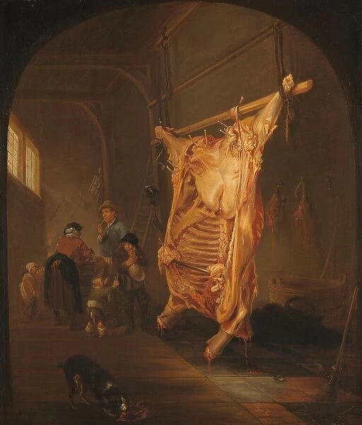 The Slaughtered Ox, 1635-1655. Creator: Abraham van den Hecken
