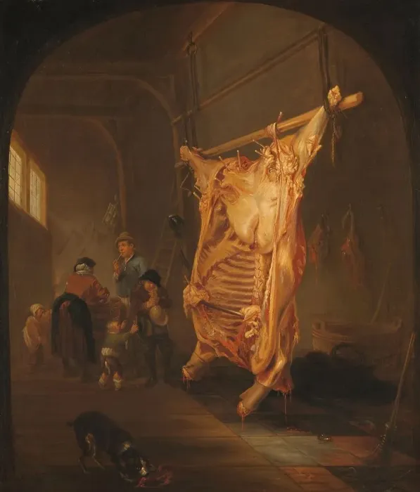 Framed Print : The Slaughtered Ox, 1635-1655. Creator: Abraham van den Hecken Framed Print : The Slaughtered Ox, 1635-1655. Creator: Abraham van den Hecken