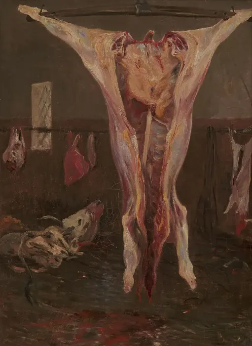 Framed Print : A Slaughtered Ox, Rome, 1883-1884. Creator: Theodor Esbern Philipsen Framed Print : A Slaughtered Ox, Rome, 1883-1884. Creator: Theodor Esbern Philipsen