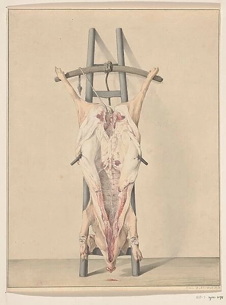 Slaughtered pig, 1796. Creator: Jean Bernard
