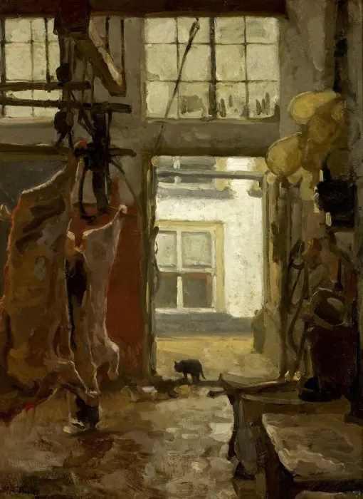 Framed Print : Slaughterhouse, 1889 Framed Print : Slaughterhouse, 1889