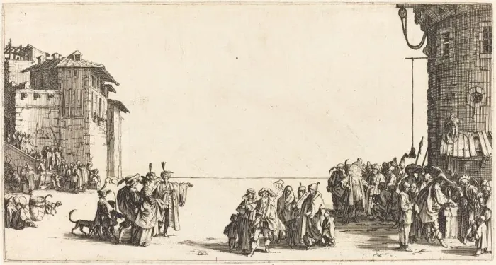 Framed Print : The Slave Market, 1620. Creator: Jacques Callot Framed Print : The Slave Market, 1620. Creator: Jacques Callot