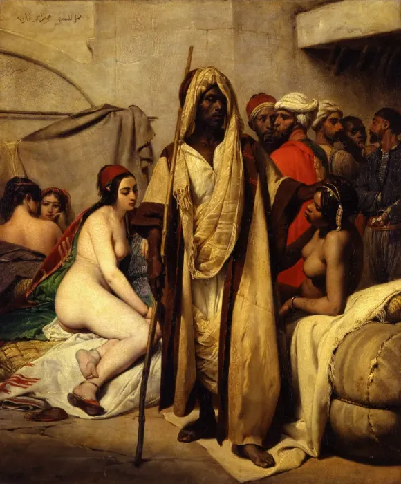 Framed Print : The Slave Market, 1836. Artist: Vernet, Horace (1789-1863) Framed Print : The Slave Market, 1836. Artist: Vernet, Horace (1789-1863)