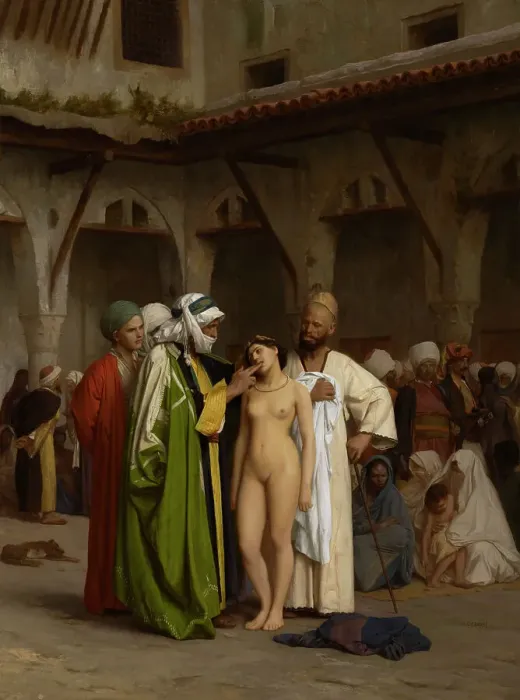 Framed Print : Slave Market, 1866. Creator: Jean-Leon Gerome Framed Print : Slave Market, 1866. Creator: Jean-Leon Gerome