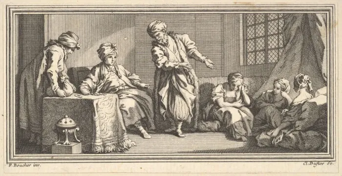 Framed Print : The Slave Merchant, 1746-47. Creator: Claude Augustin Duflos le Jeune Framed Print : The Slave Merchant, 1746-47. Creator: Claude Augustin Duflos le Jeune